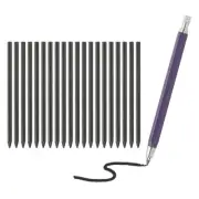 Mechanical Pencil 4.0mm, Lead Pencils Holder with 20pcs 2B Pencil Lead , Purple