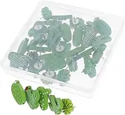 COHEALI 30pcs Aesthetic Cactus Push Pins Decorative Wooden Thumb Tacks for Bulletin Boards Cork Boards and Photo Walls Unique Leaf Design for Stylish Office and Home Use
