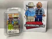 Lego Masters G.I.B. Bricks Manny & Nestor w/Autographed Brick base and sticker