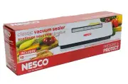 NEW Nesco VACUUM SEALER Classic White Space Saver SIMPLE USE +Includes 10 BAGS