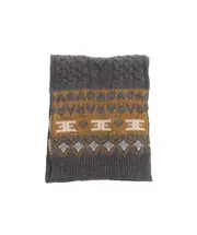 pattern scarf One size Grey