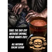 Mens' Body Scrub ~ All Natural ~ Sugar and Grape Seed Oil ~ 8oz ~