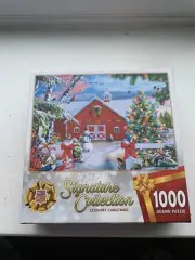MASTERPIECES SIGNATURE COLLECTION COUNTRY CHRISTMAS 1000 PIECE JIGSAW PUZZLE