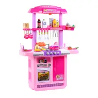 在飛比找momo購物網優惠-兒童玩具 豪華聲光雙面廚具組 A25(兒童玩具)