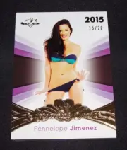 2015 Benchwarmer PENNELOPE JIMENEZ Signature #101 Gold Foil Variant/20 PLAYBOY