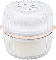 Foaming Net Scalp Scrubber Double Headed Mesh Facial Cleansing Brush Sponge Portable Dust Proof Cover
