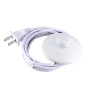 Foot Pedal Push Switch Inline Lamp On-off Control With 1.8 M Power Line White