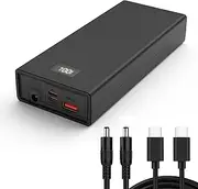Portable Rechargeable Lithium-Ion Battery DC 12V USB-C Bank External Battery for LED Strip, CCTV Camera Phone Charging 12V 3A Battery (A10)