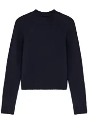 Vince Shrunken Cashmere Jumper - Dark Blue - XL (UK16 / XL) XL (UK16 / XL)