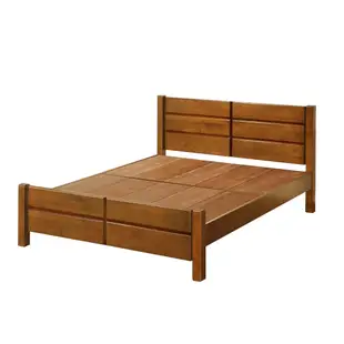 本木家具-A06 紐松木簡約日式實木床架床檯單大3.5尺