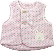 Pample Mousse(パンプルムース) NO.DP-73561 Double-Sided Dot Pattern Quilted Vest (Made in Japan)