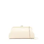 [Jimmy Choo] Jimmy Choo Skylar Clasp Chain Clutch Bag ONE SIZE NEUTRALS