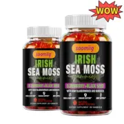 Organic Sea Moss Gummies, Irish Sea Moss, bladderwrack & Burdock Root 30/60ct