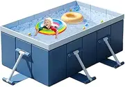 Non-Inflatable Pool - Non-Inflatable Hard Shell Kiddie Pool | Foldable Dog | Portable | Kids Hard Shell Swimming for Adults Summer Water Toys for Dogs, Pets, Children, and Adults