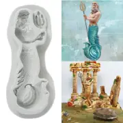 Non Stick Neptune Silicone Cake Fondant Mold Reusable Soap Candle Making njsod