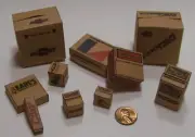 1/18,1/24 Garage Diorama Essential Brown Parts/ Supply Boxes For Your Display #2