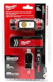 MILWAUKEE (2163-21) RedLithium USB Rechargeable 600 Lumen Headlamp (FREE SHIPP)