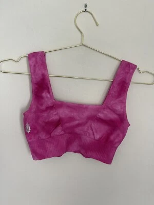FREE PEOPLE FP MOVEMENT “Vivacious Violet” Tie Dye Bra Size M/L NWT