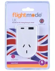 [Flightmode] Outbound AU/NZ to UK/Hong Kong Travel Adaptor with USB Type C & A