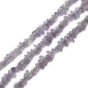 Light Amethyst Center Drill Pebble Nugget Beads Approx 6-12mm 15.5" Strand