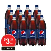 SCHWEPPES 1.25L PEPSI 12 PACK