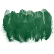 Colorful Feathers 3-5inch, 300pcs Goose Feathers Bulk, Dark Green