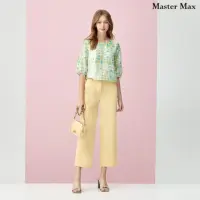 在飛比找momo購物網優惠-【Master Max】純棉素面腰頭開釦直桶寬鬆休閒褲(83