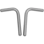 Memphis Shades Lower Mounting Rods - 2" Shorter (Polished) Pair | MEM9964