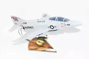 VMFA-235 Death Angels F-4s Phantom Model, 1/42 (18") Scale, Mahogany, Marines