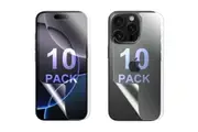 10 Set Soft PET Film Screen Protector for Apple iPhone 16 PRO Front and Back Guard Bulk