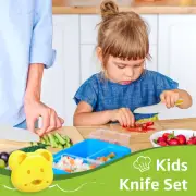 14Pcs Kids Cooking Cutter Set Safe Reusable Plastic Toddler Kitchen Cutter PaXOY