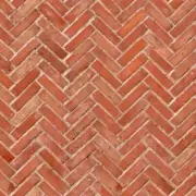 Dolls House Miniature Old Herringbone Brick Pattern Cladding