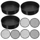 3 Sets Soil Sifter Fine Mesh Sieve Dirt Screens for Potted Plants