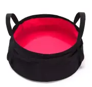 15L Collapsible Bucket Camping Water Storage Container Portable Folding Foot ...