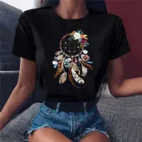 在飛比找蝦皮購物優惠-Flower Dreamcatcher T-shirt 歐美