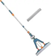 Ipetboom 1Set Household Dual Use Lazy Mop Folding Wet Dry Mop for Efficient Floor Cleaning Super Absorbent Quick Drying for Tile Marble Surfaces