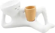 Lazy Guy Planter - Resin Funny Planter Pot Efficient Drainage Greenery Vase Container Easy Maintenance Plant Ornament for Décor