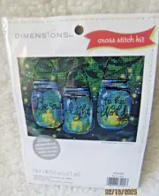 Dimensions Be A Light Mini Counted Cross Stitch Kit-7"X5" 14 Count