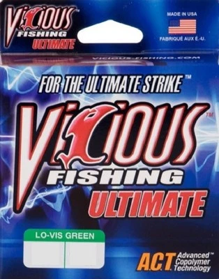 Vicious Ultimate Lo-Vis Green 12 lb 330 yards