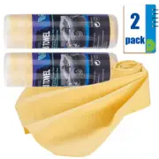 2x Drying Synthetic Chamois Towel Car Wash Clean Cloth Absorbent for Car Kitchen