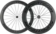 [Superteam] 700c Carbon Bicycle Wheel Front 60mm Rear 88mm Clincher Wheelset with Transparent Decal