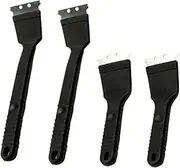 Toddmomy 2sets BBQ Grill Scraper Cleaning Brush Metal Bristles for Easy Grill Maintenance 4pcs*2