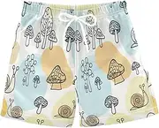 [RPLIFE] Boys' Swim Shorts & Trunks, Anti-Chafe Swim Trunks Boys 2 T, Cute Snails