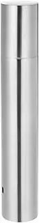 Angoily Cylinder Box Clear Scroll Storage Tube Poster Holder Tube Poster Tubes Poster Tube 24 Inches Mailing Paper Tube Holder Shipping Tube Blueprint Stainless Steel Silver