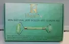 Healix Guasha Kit Massage Stick Face Roller for Face - Jade Natural