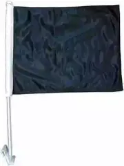 12x15" Airforce, Navy Double Side Heavy Metarial Car Flag 20" Pole & Attachment
