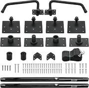QWENETO Murphy Bed Kit, Murphy Bed Queen Size Hardware Kit, Heavy Duty Vertical Wall Mount, Adjustable DIY Folding Cabinet Wall Bed Frame for Guestroom Easy to Build with 1:1 Installation Drawings