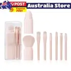8Pcs Mini Makeup Brushes Set Blush Brush with Case Nose Contour Brush for Makeup