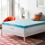 Twin Size 4-Inch Gel Infused Memory Foam Topper - Pressure Relieving Comfort