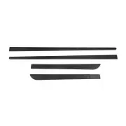 Side Door Molding Trim Skirt Garnish for Porsche Black 4 Pcs (for: Porsche)